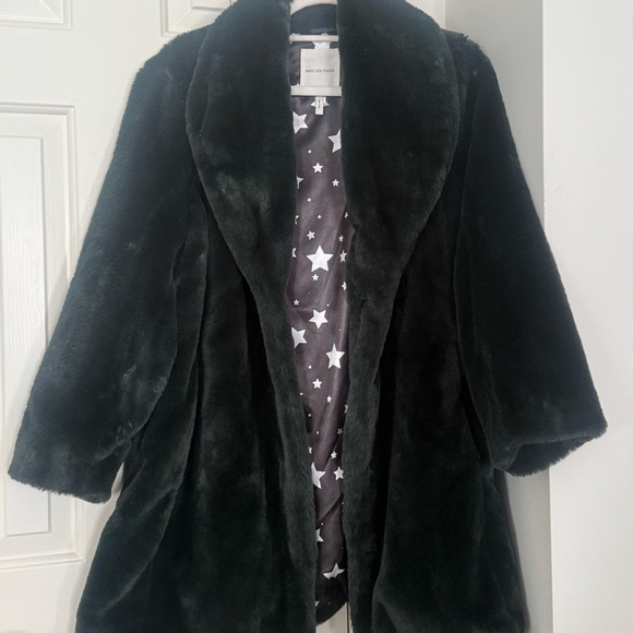 Avec Les Filles Jackets & Blazers - Avec Les Filles Dark Green Teddy Coat